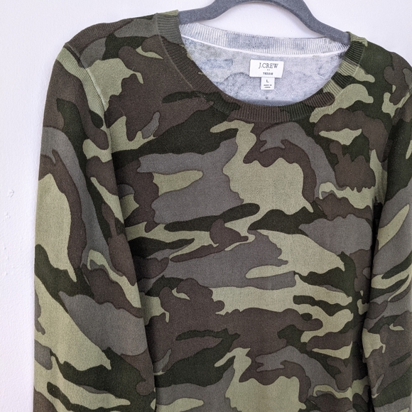 J. Crew Camo Teddie Sweater - Picture 3 of 11